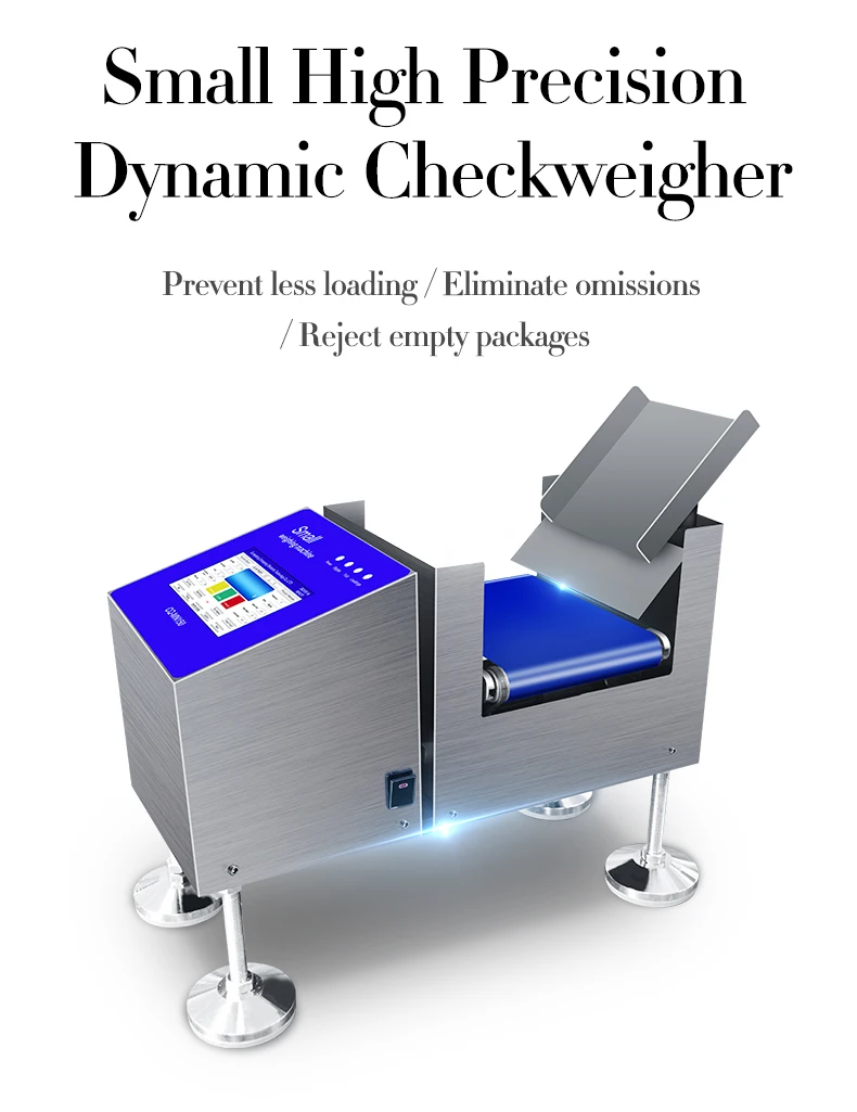 High Accuracy and High Speed Touch Screen Mini Automatic Checkweigher Check Weigher Weighing Scale for Small Product