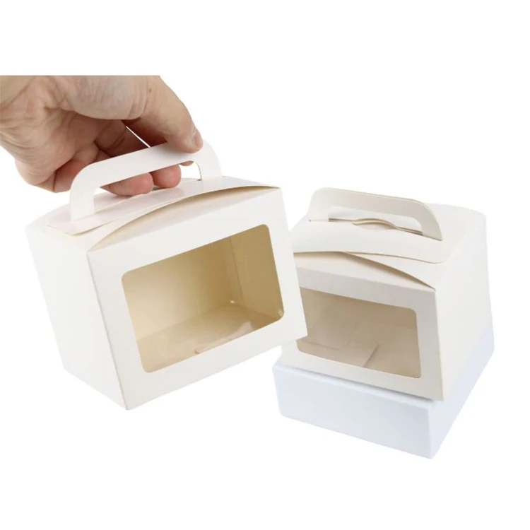 Transparent Window Cute Cake Box Packaging patisserie Small Gift Box Custom Cookies Boxes