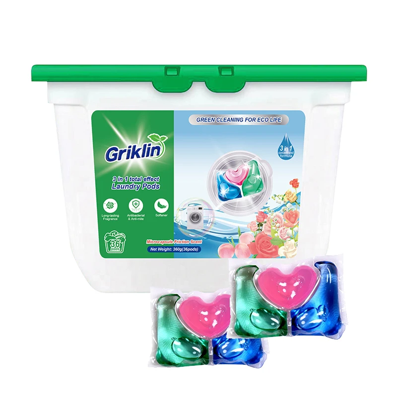 Griklin cleaning products laundry pods 3 in 1 laundry detergent cleaning cloths laundry products