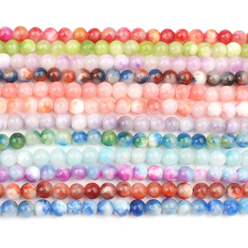 DS Factory Wholesale High Quality  jade beads mixed batch hand woven chalcedony beads DIY bracelet jewelry beads