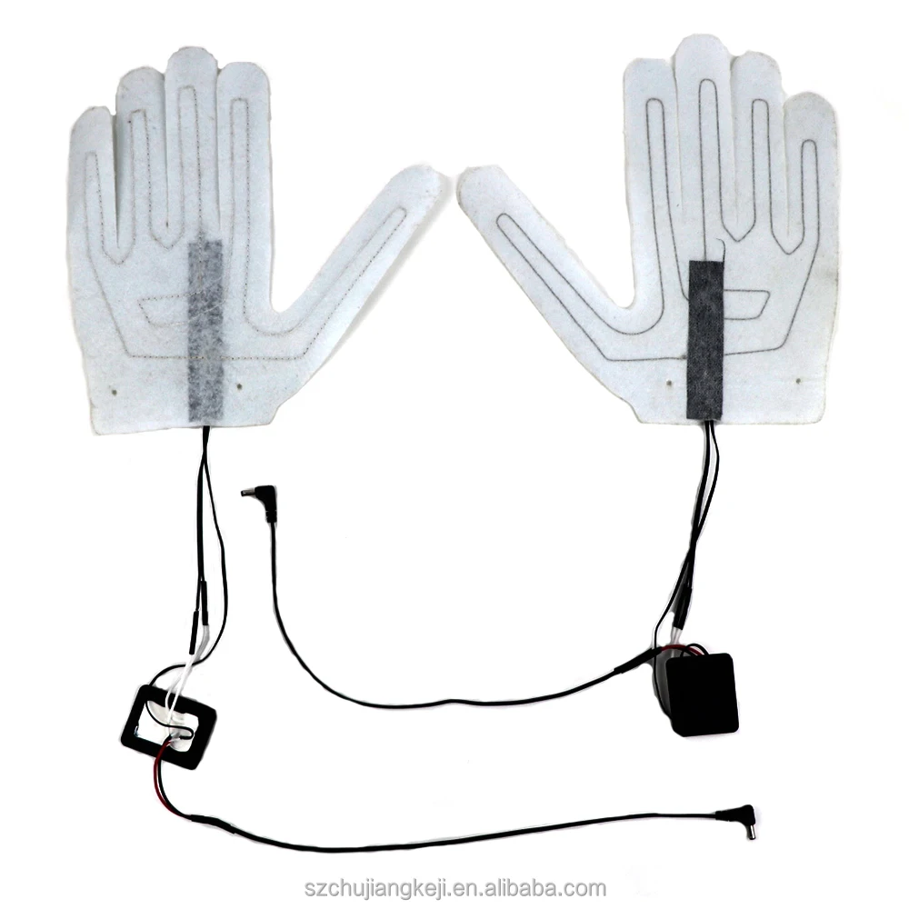 Composite heating wire 7.4 V electric heated gloves pad for heated gloves