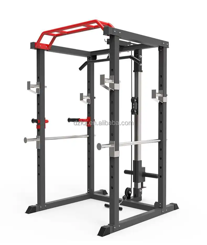Dropshipping Wall Mount Squat Rack Weight Lifting power rack Multi Functional Trainer Smith Machine