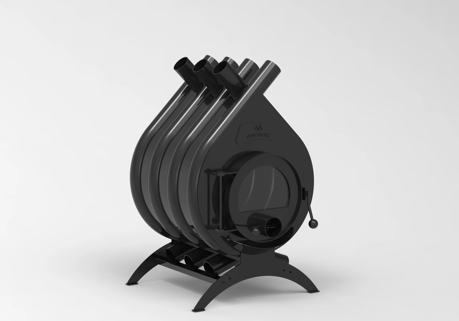 PINCHENG 14kw air heating pyramid wood burning stove