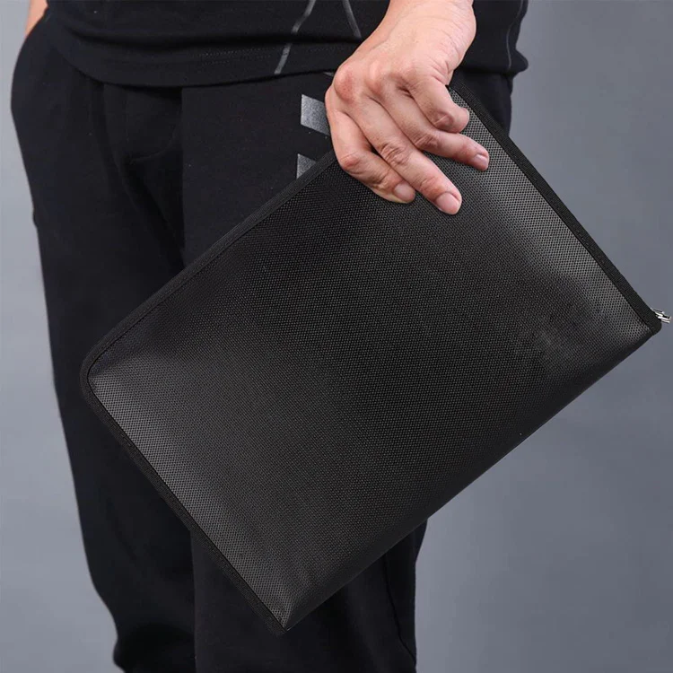 Wholesale Custom Waterproof and Fireproof Money Bag,Fireproof Safe Storage Pouch Fireproof Document Bags 2 Packs with Zipper