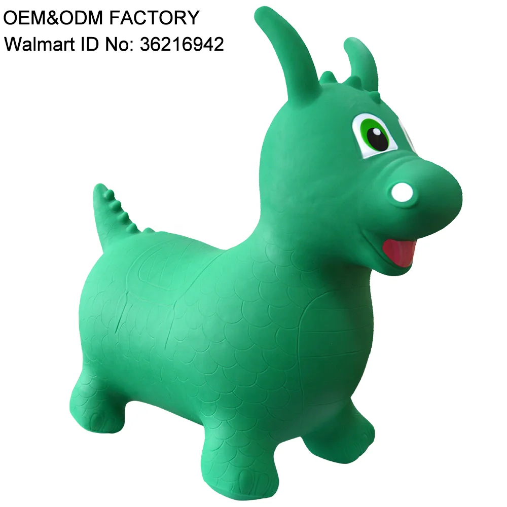 
Kiddie riding toy inflatable bouncer animals dragon dinosaur for sports play and exercise 