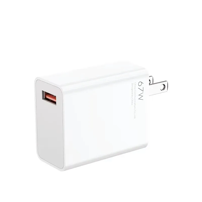 67W Fast Charging USB Power Adapter 67W Wall Charger Super charge For Phones
