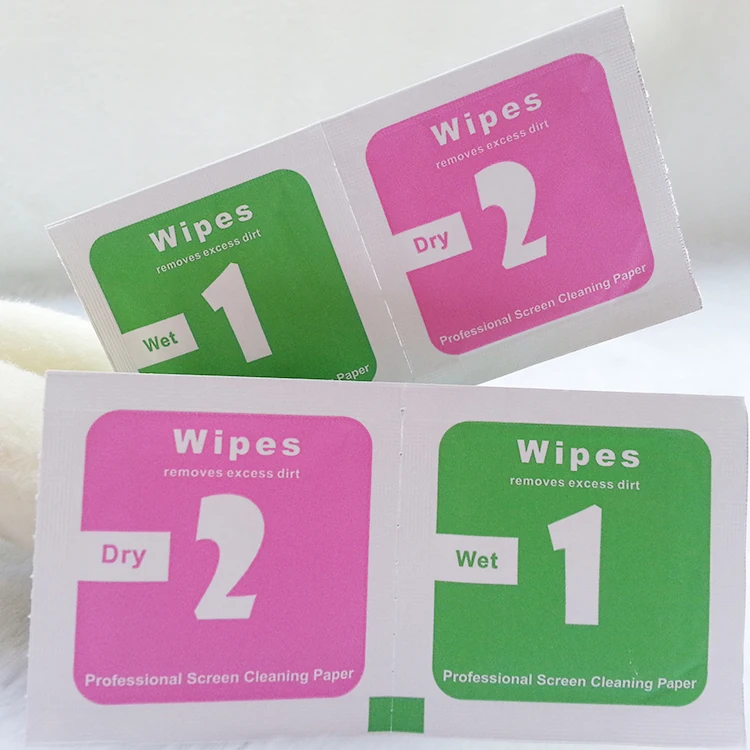 OEM/ODM Alcohol-Free Wet and Dry Computer Screen Wipes Laptop Sunglasses /Lens /Eyeglasses Dust-Proof Clean Wet Wipes