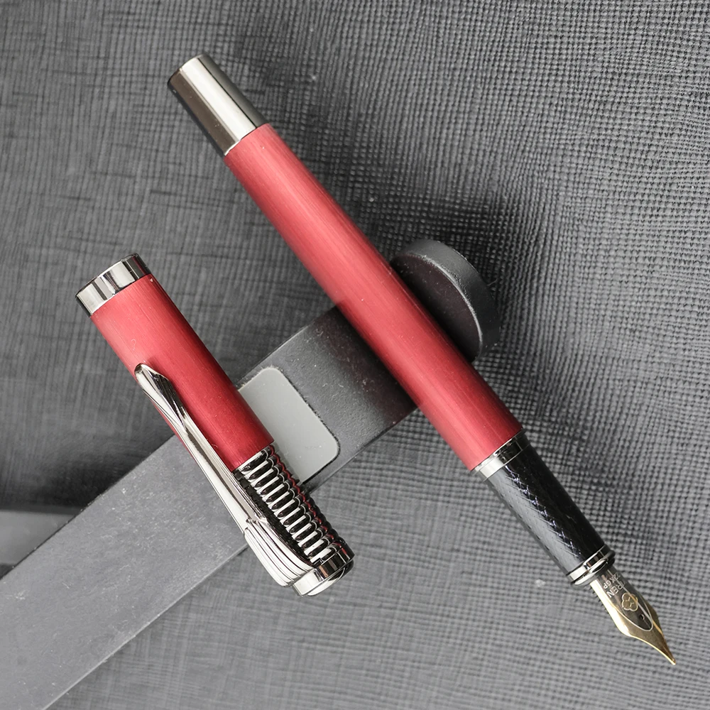 new stationery products 2024  luxury design laser engraving personalized pen heavy fountain pen of famous brands