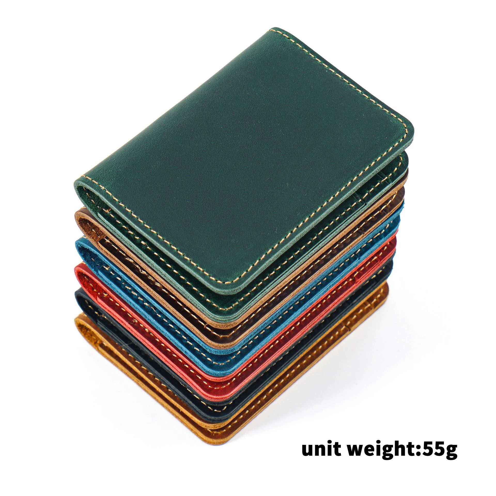 New Arrival Genuine Cowhide Certificate Card Holder Full Grain Leather with Authenticity Certificate for ID or Credit Cards