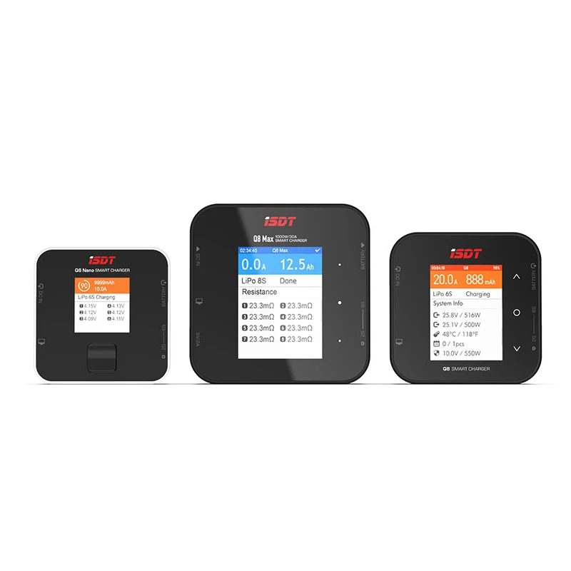 ISDT Q8 MAX 1000W 30A 1-6S Battery Balance Charger For Lilon LiPo LiHV NiMH Pb RC Models