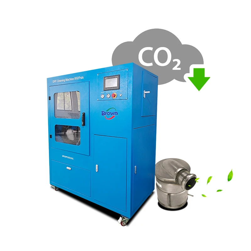 Brown 100% effect dpf diesel cleaner drying and detection car dpf fap cleaner machine