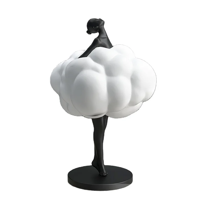 Modern Abstract Ballet Dancer Figurine Handmade Resin Ballerina Statue for Home Art Craft Ornament Decor Sculpture