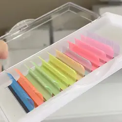 Coloured lashes tray  Wholesale Silk Eyelash Extensions  colored lash extensions