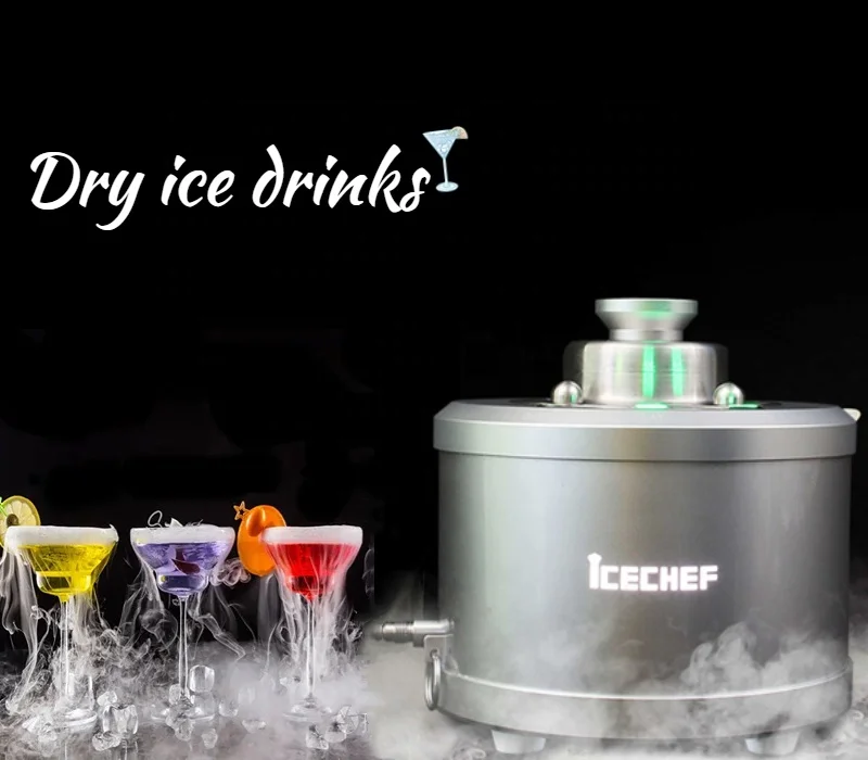 Commercial small food grade dry ice machine one key ice making factory wholesale CO2 ice maker wine coffee