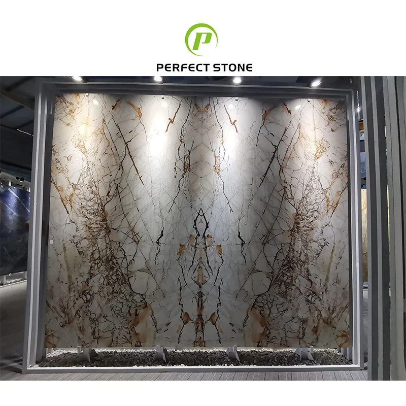 Natural White Stone Wall Marble For Background Wall Design Marble Wall Slabs