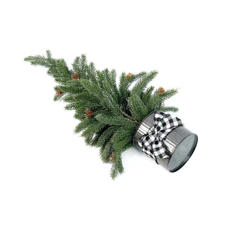 Mini Artificial Christmas Trees Mini Tabletop Christmas Tree Artificial Small Tiny Pine Tree for Xmas Holiday Room Tabletop