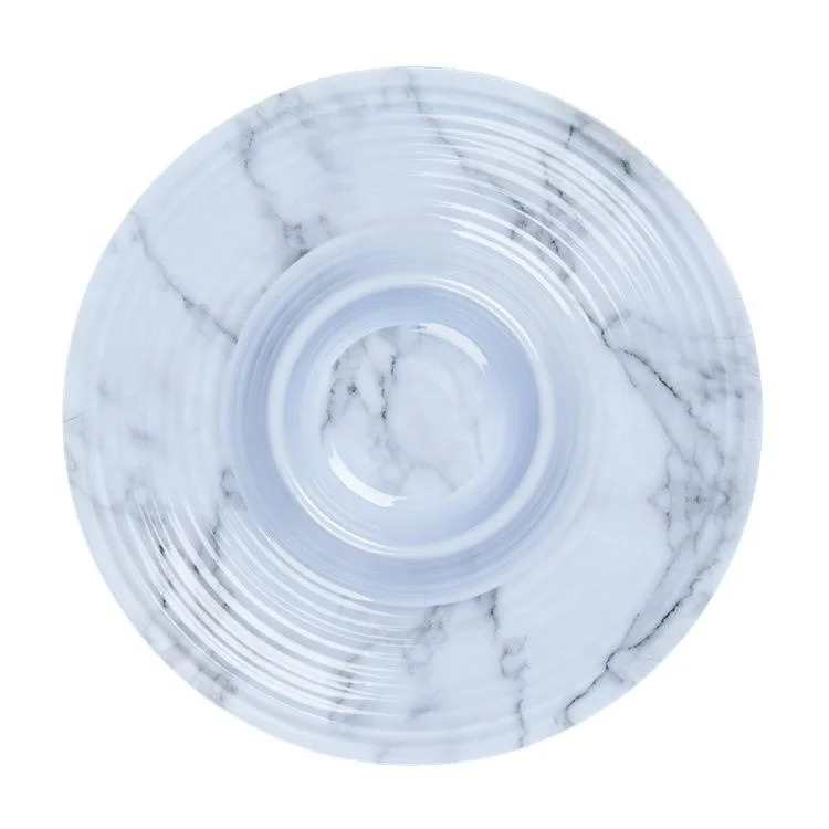 Large Melamine Wholesale Custom Plastic Print Round Tray