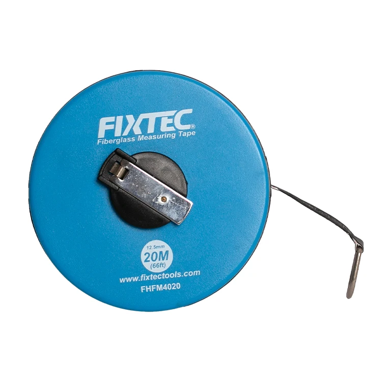 FIXTEC Promotional Tape 20M 30M 50M Measures Automatic Fiberglass Measuring Tape