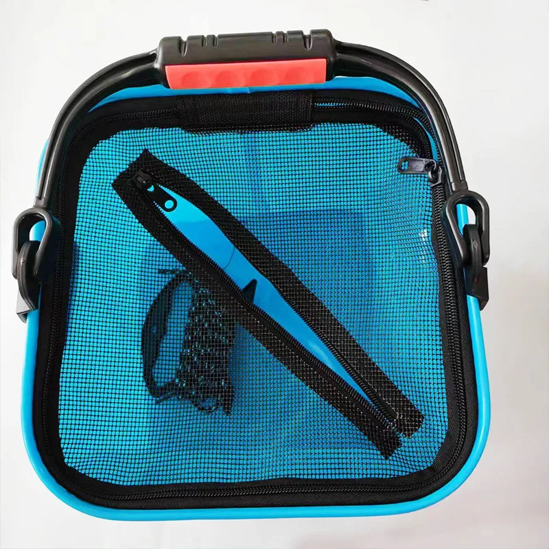 Multi-Functional Eva Folding Fishing Bucket Large Live Fish Protection Barrel Container Foldable Fishing Bucket