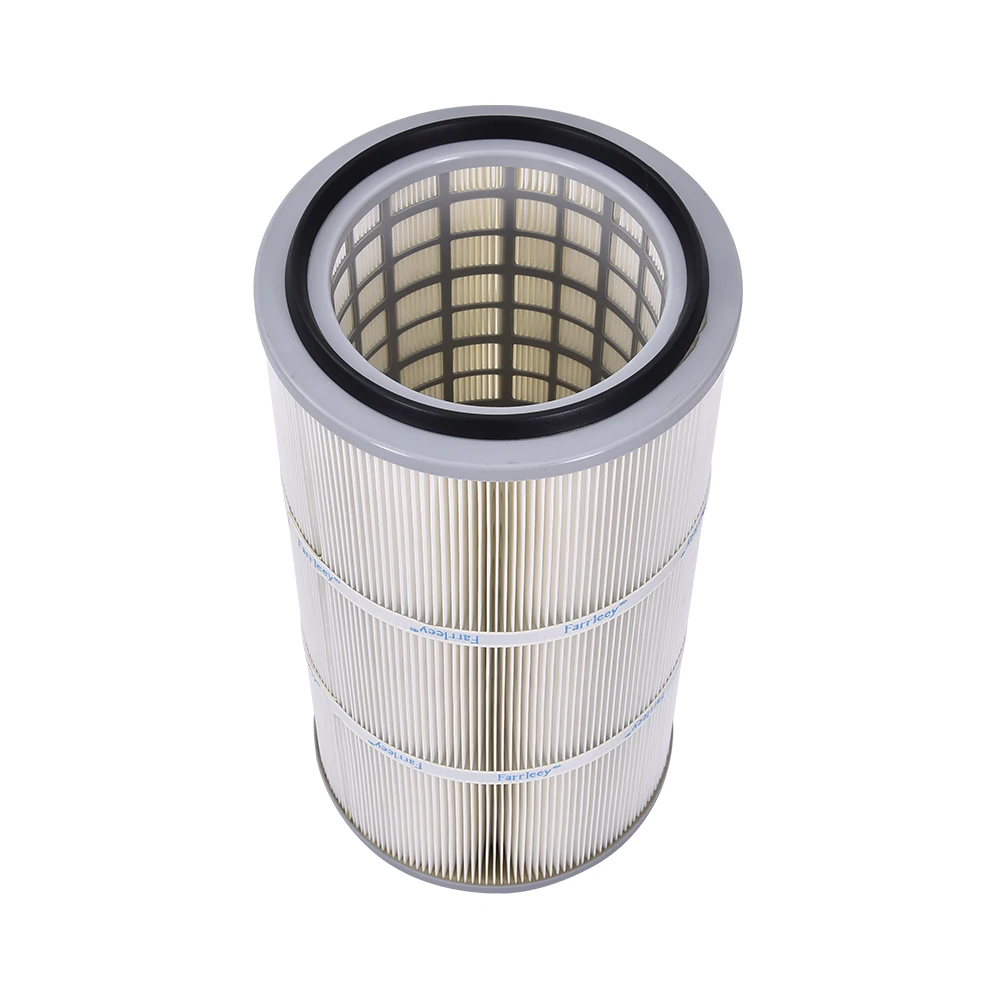 Industrial Polyester Fiber Dust Filter Folding Dust Removal Membrane Filter Cartridge For Energy Mineral Resources