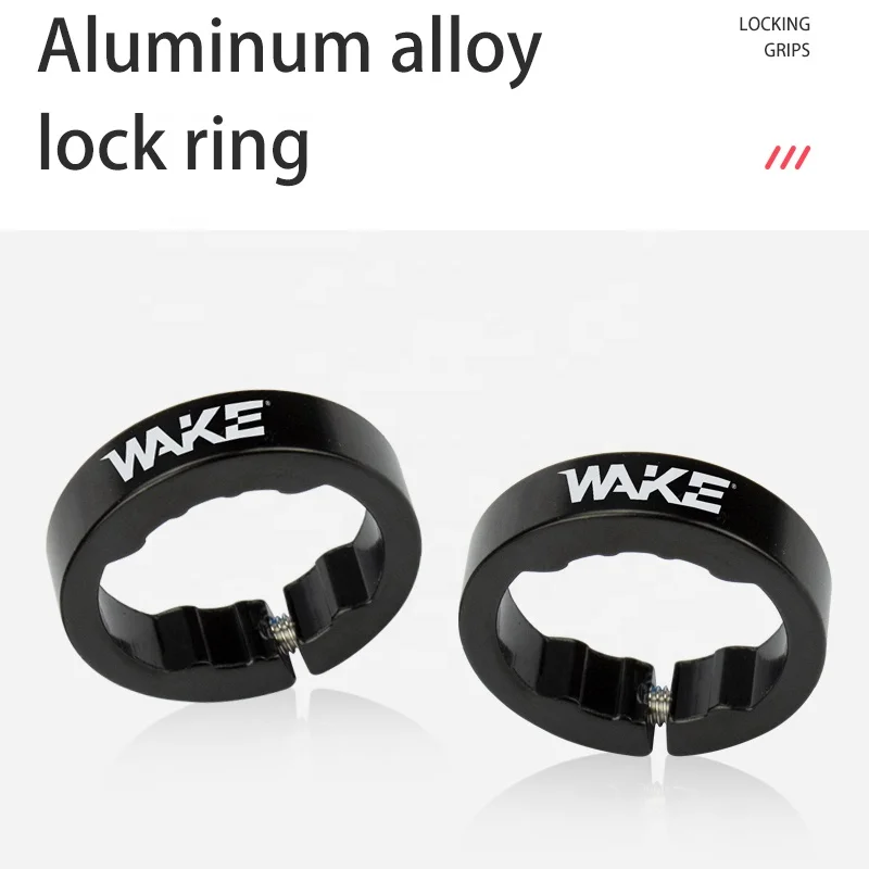 WAKE Road Bicycle Handlebar Grips Rubber MTB Mountain Bike Grips Anti-skid Shock-absorbing Cycling Handlebar Parts