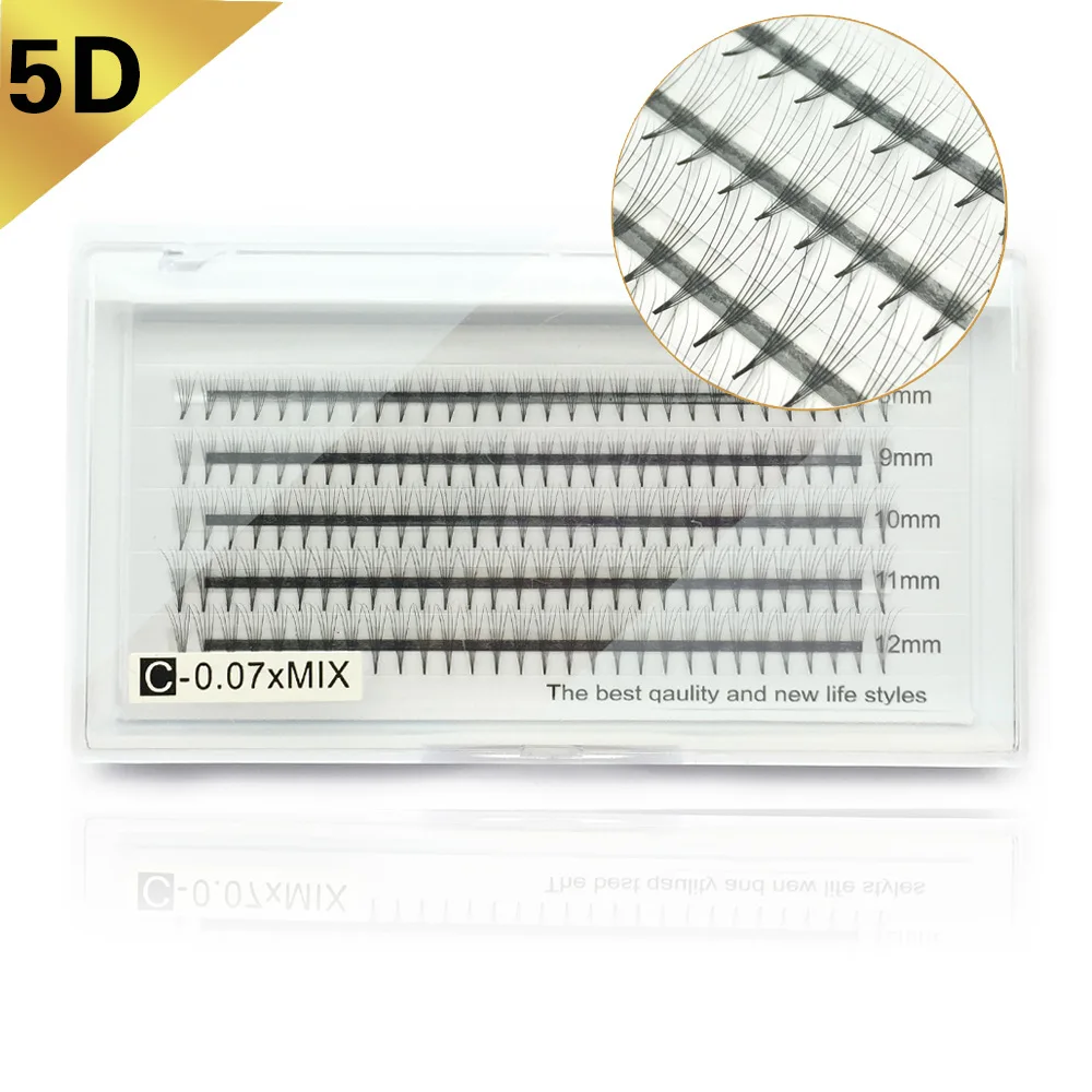  Объемный готовый вентилятор 6D/7D/8D/9D 10D 20D свободные российские Объемные Накладные ресницы 0 07 05 03 толщина удлинитель