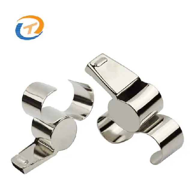 Referee Standard Metal Whistle Finger Grip Whistle Hockey Soccer  Referee