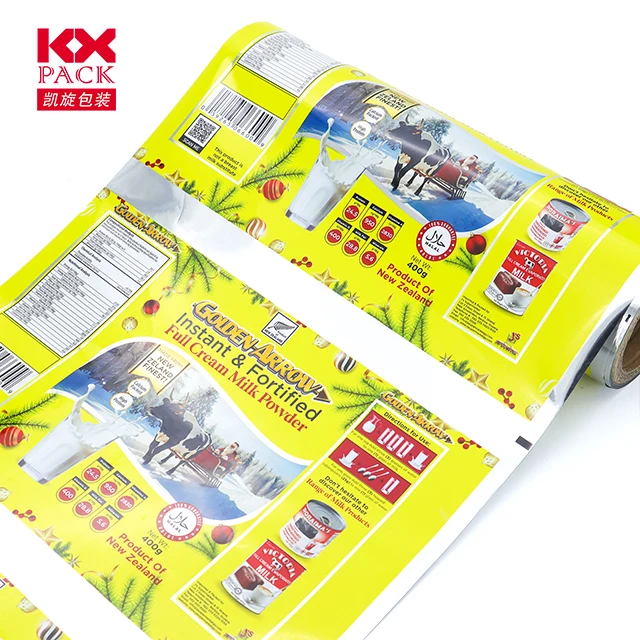 Plastic Film Laminated Food Packaging Film Roll Milk Powder Packaging Wrapping Film