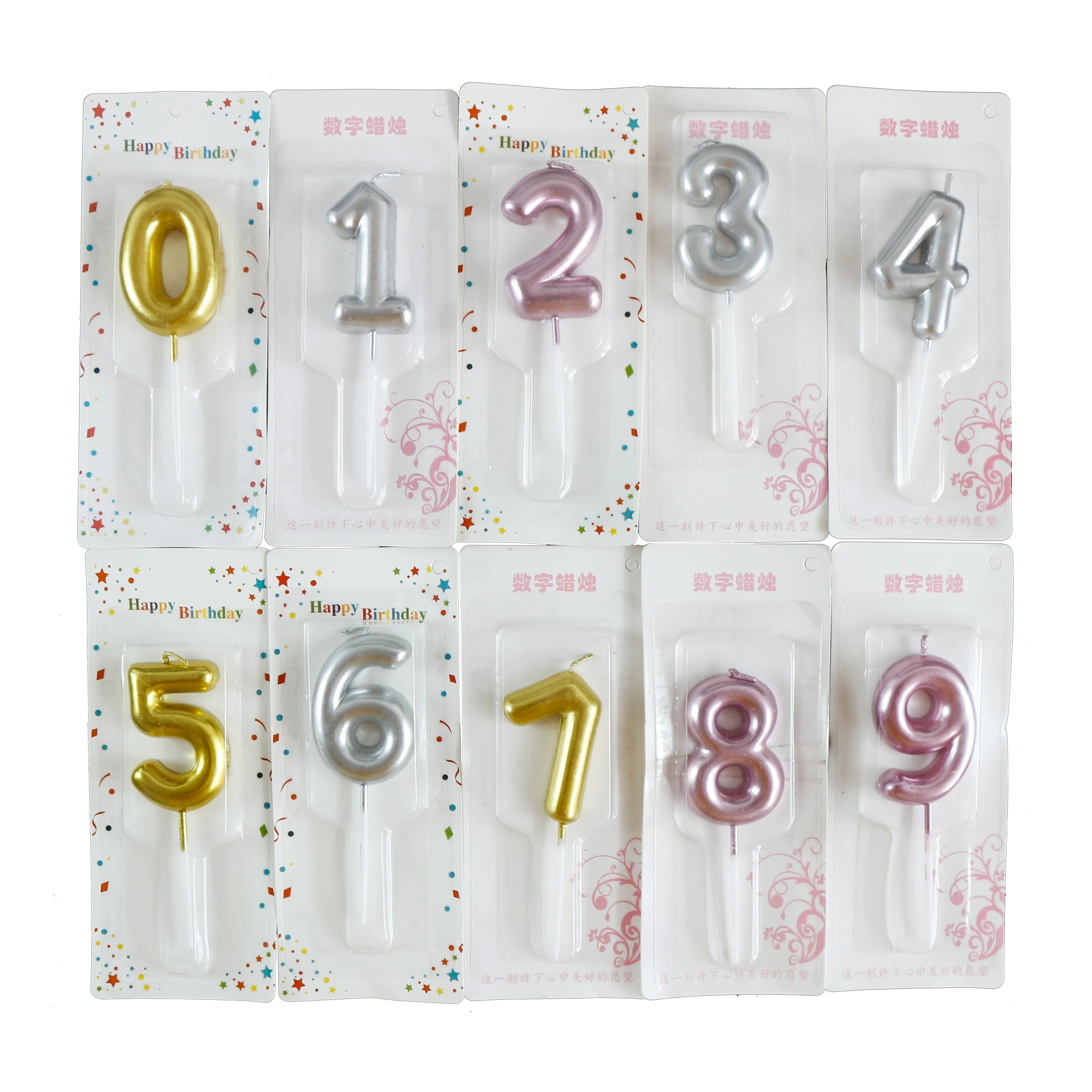 Manufacturers selling golden painted digital birthday candles