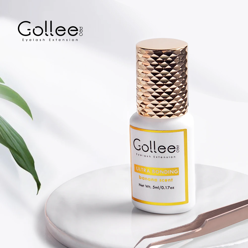 Gollee Russian Banana Individual Volume Strong Waterproof Mixer Private Label Eyelash Extension Glue
