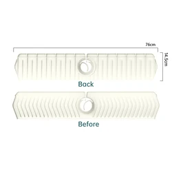 30*5.7 inch Silicone Sink Splash Drain Drying Pad Kitchen Faucet Sink Splash Guard Silicon Faucet Mat For Kitchen S