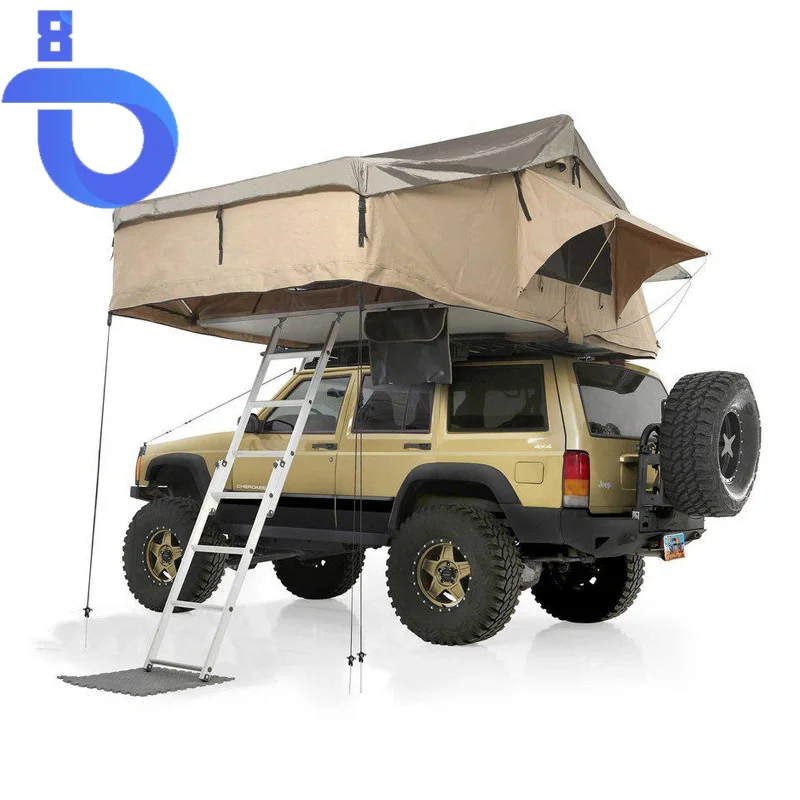Палатка на крышу 4x4 большой переносной уличный складной тент 4 человек мягкая оболочка
