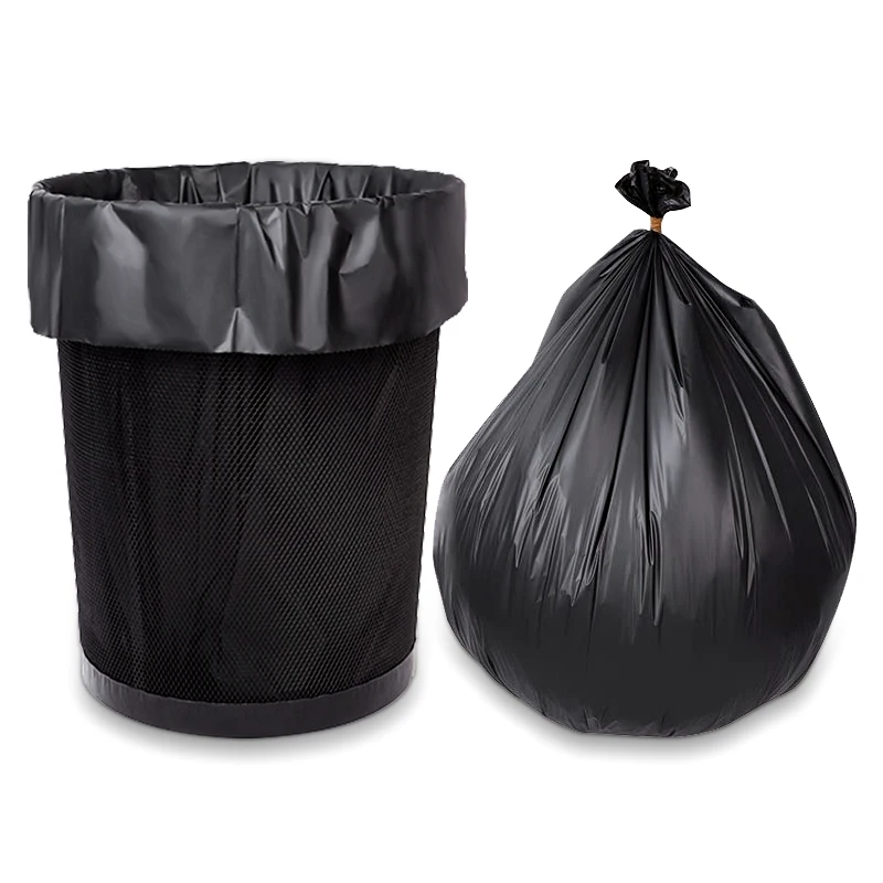 Wholesale cornstarch custom color printed PLA cornstarch biodegradable plastic garbage bags on roll