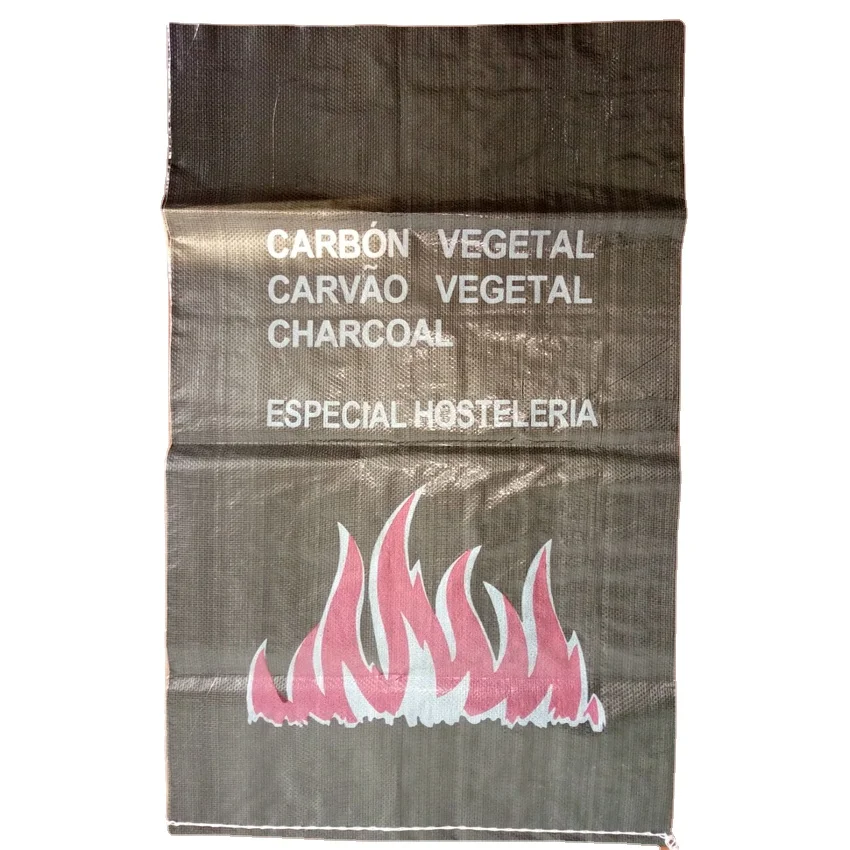 custom 3 kg 5 kg 10 kg 15 kg bamboo charcoal bags empty plastic pp bags for charcoal