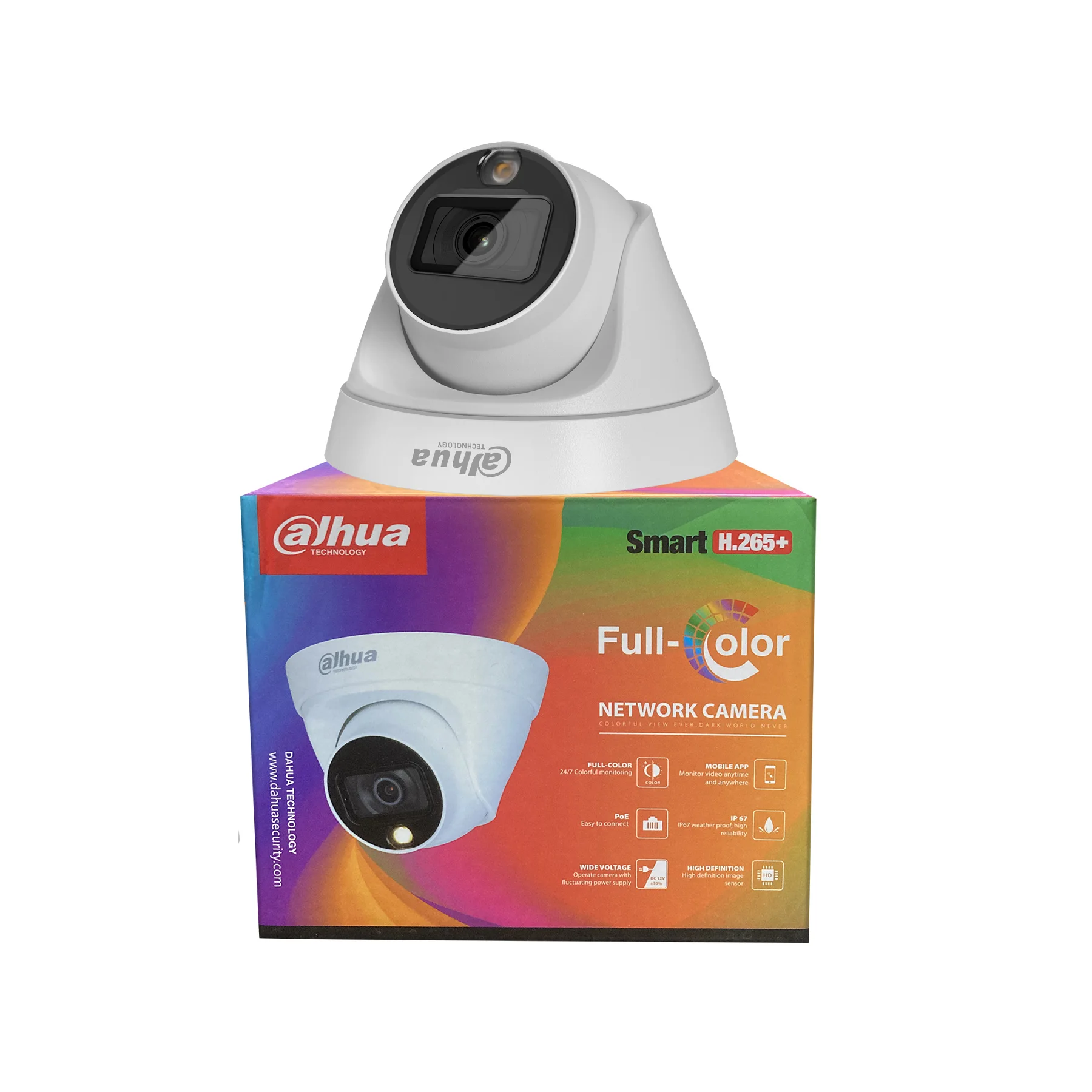 Dahua 2MP Entry Full color Fixed focal Eyeball Netwok Camera IPC-HDW1239T1-LED-S5 IPC-HDW1239T1-LED