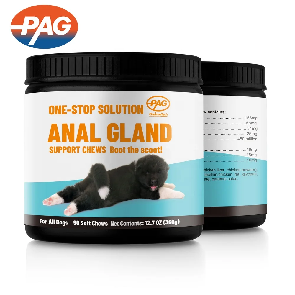 Pumpkin Dogs Chew With Digestive Enzymes Probiotics Fiber Supplement Dogs Chews Treats Pet Vitamins Anal Gland Soft Chew