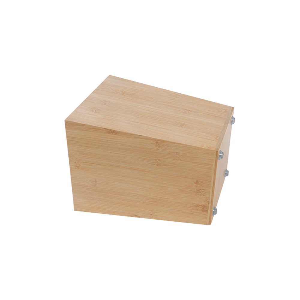 Eco-Friendly Bamboo Wood Waste Bin Garbage bin Trash can with Lid Foe office home