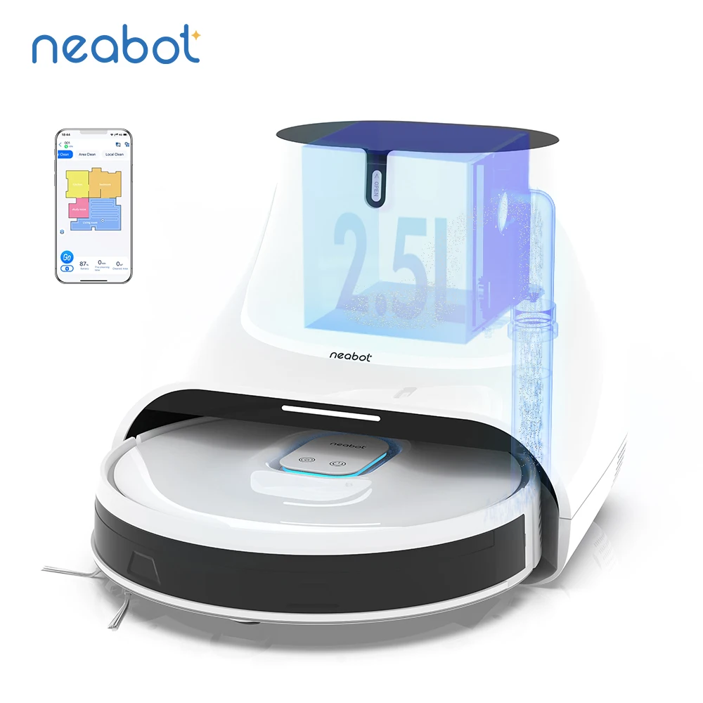 Neabot Q11 Robot Vacuum Cleaner Automatic Smart Home Self Cleaning Robotic Vacuums For Hard Floor With No-Go-Zone