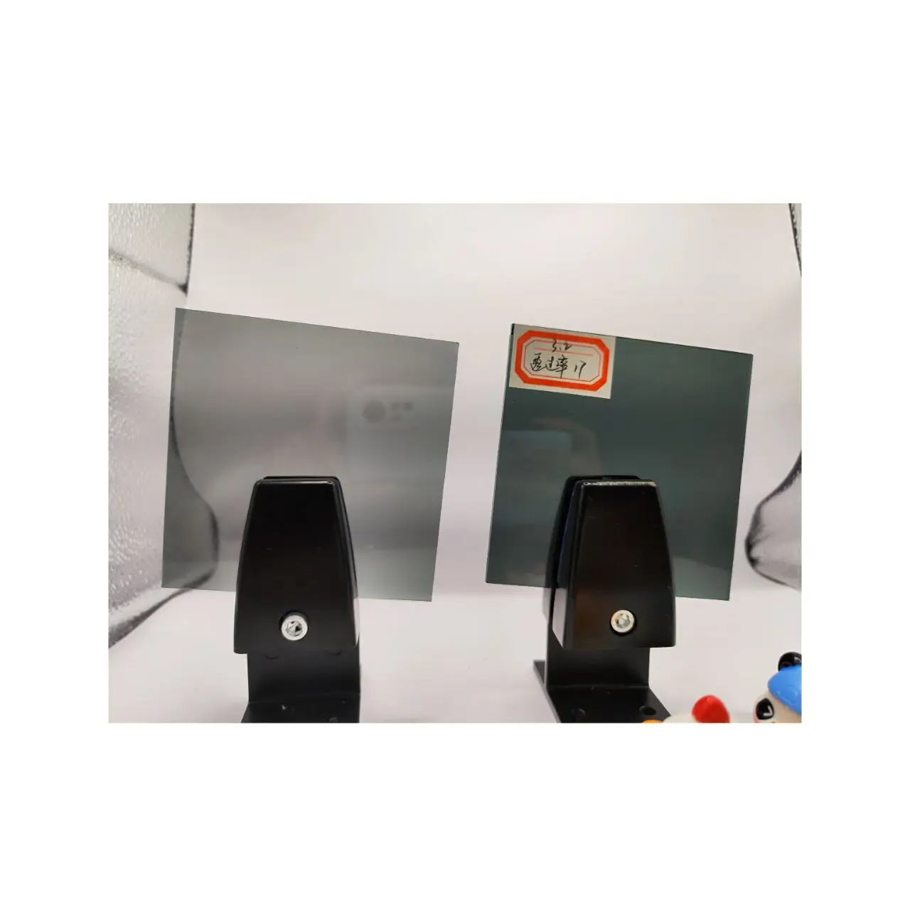 Decorative Black Glass 1.6mm Tiles Dark Glass Sheets Privacy Black Glass