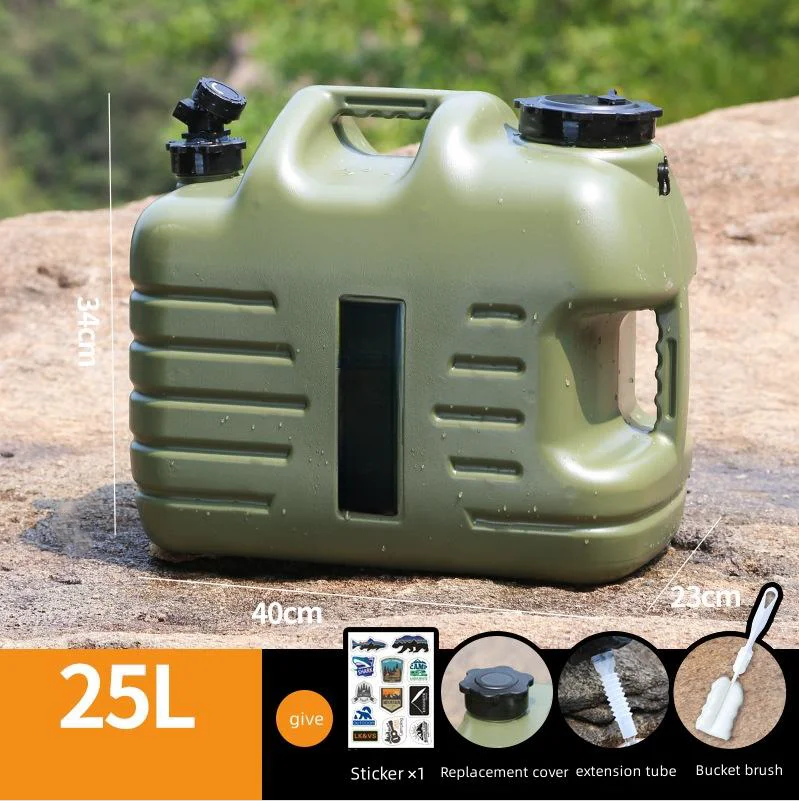 Camping Water Containers,Portable Water Tank Storage with Spigot,Large Bucket for Hiking BBQ Gear Survival