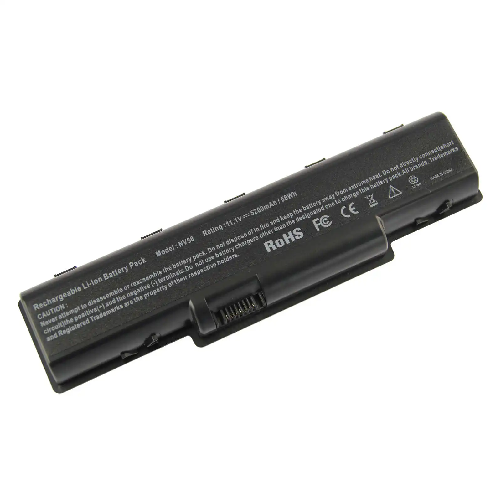 New laptop battery of 11.1V 5200mAh for Gate way NV58 NV59 NV52 NV53 NV54 notebook