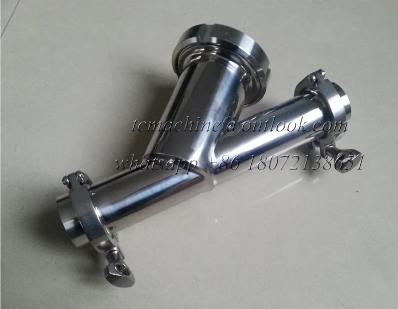 2' Y type in-line filter Y strainer SS316L filter housing  with Tri clamp connection ends