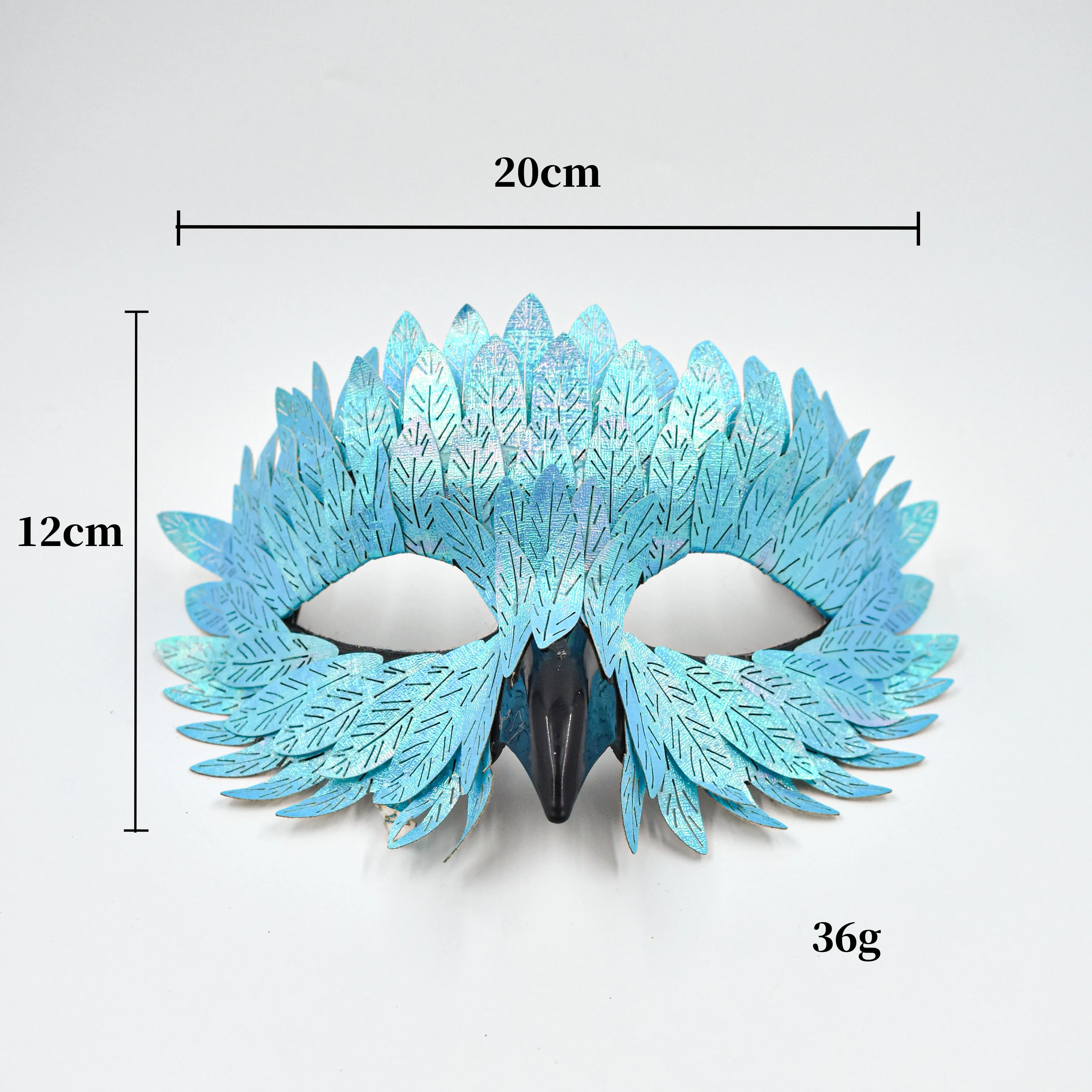 High-End Laser Owl Bird Beak Feather Mask Masquerade Half Face Animal Masks Carnival Halloween Cosplay Props