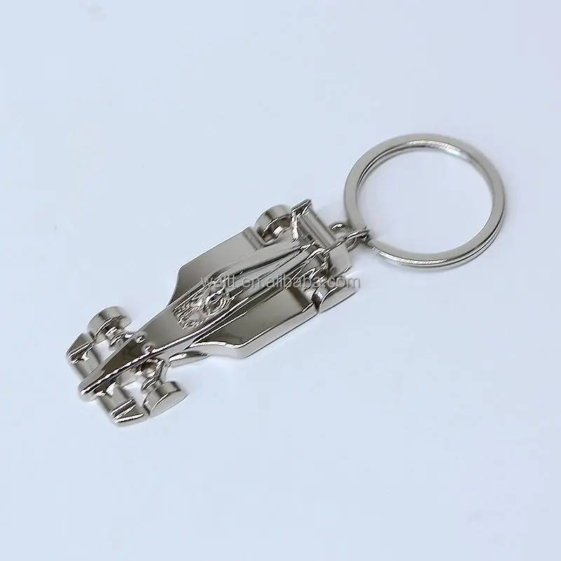 Mini F1 Keychain Metal Model for Racetrack Fans Formula One Racing Keyring Sleek Metal Design