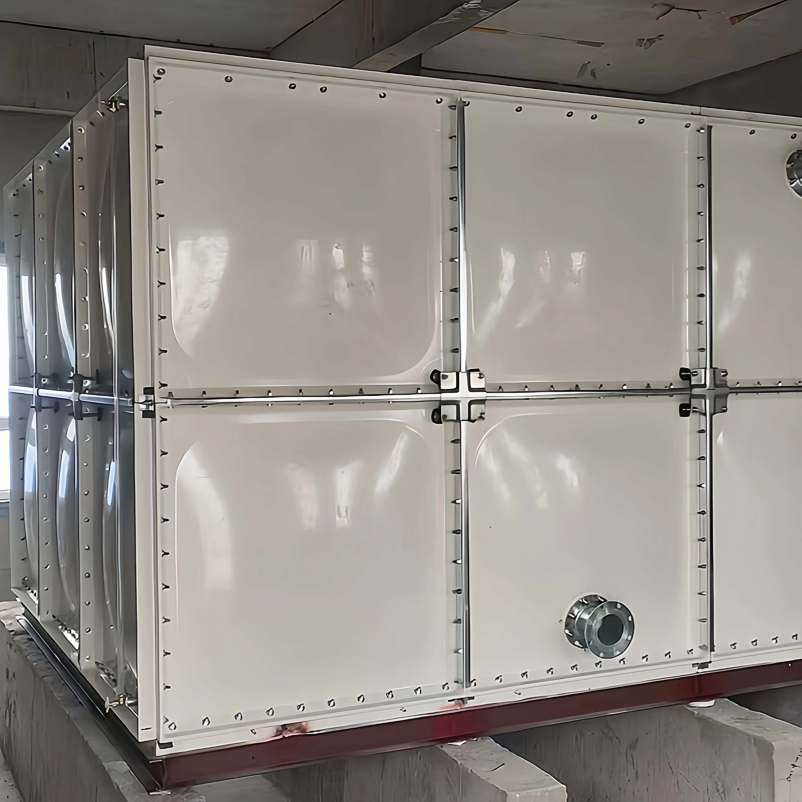 1000m3 Litres GRP FRP SMC Sectional Water Tanks Used for fire fighting and agricultural irrigation