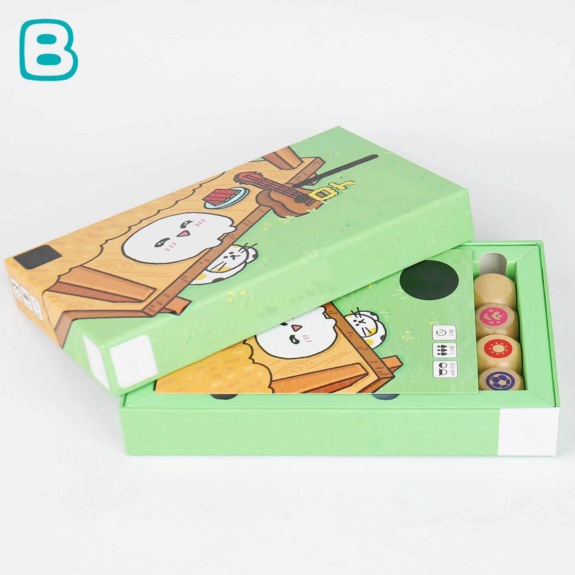 Custom Card Game Wholesale Durable Paper Token Cards Educational Cardboard Game Kids Packaging for Gathering Activities