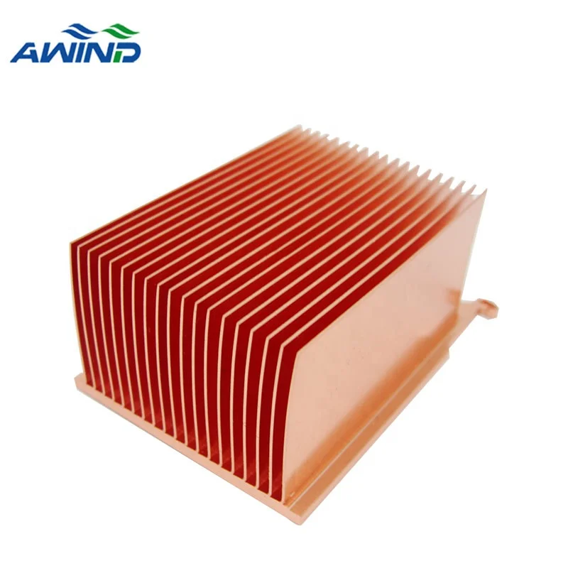 Skivin fin heat sink copper skived process fins heatsink fins for high power thermal solutions