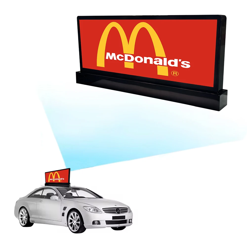Tune Max Led Panel For Cars Long Life Time Illuminated Bus Stop Advertising Lcd Screen/Car Taxi Top Led Display/Taxi Light Box