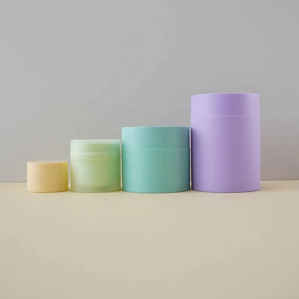 Eco-Friendly 30g 110g 270g 450g PP Material Multi-Color Cream Jar with Pull Tab Stylish Skincare Packaging