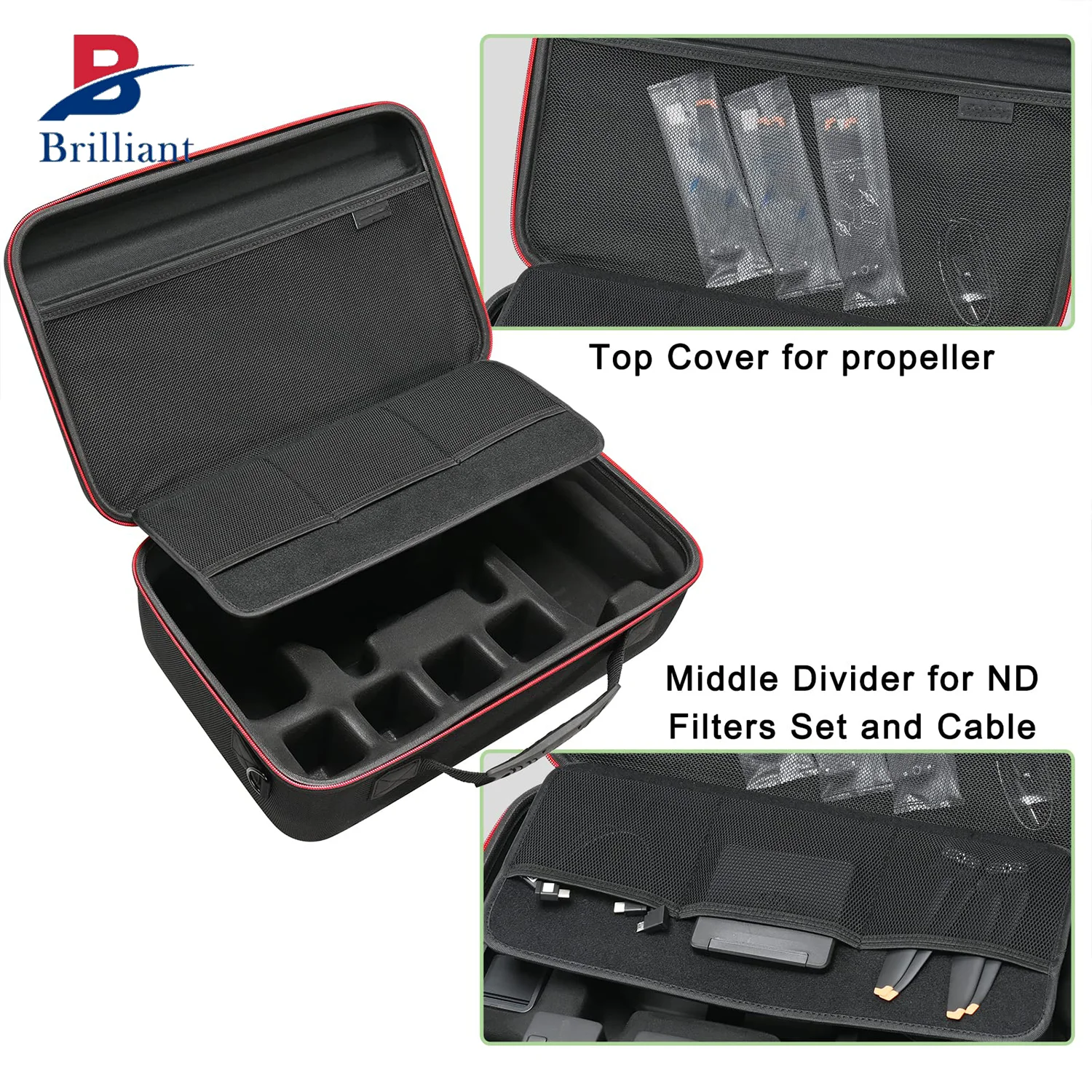 Brilliant Custom Travel Carrying Case for DJI Mavic 3 Classic Portable Eva Hard Shell Storage Case for Drone Controller